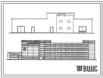 Фасады Типовой проект 408-33-2.83 Главный и вспомогательный корпус фабрики ремонта и пошива обуви мощностью 3 млн. руб. в год реализации бытовых услуг