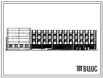 Фасады Типовой проект 232-1-109с универсальный учебный корпус и общественно-бытовой корпус для ПТУ и техникума на 720 учащихся. Для строительства в 4 климатическом районе сейсмичностью 9 баллов с конструктивными вариантами сейсмичностью 7 и 8 баллов
