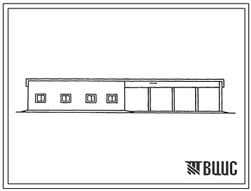 Фасады Типовой проект 807-20-33.85 Пункт искусственного осеменения овец производительностью 60 маток в час (стены кирпичные).