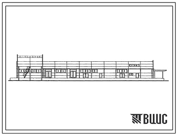 Фасады Типовой проект 701-2-29.85 Главный корпус склада для хранения непродовольственных товаров складской площадью 2500 м2