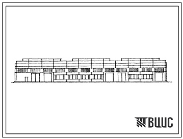 Фасады Типовой проект 503-1-33.85 Производственный корпус автотранспортного предприятия на 300 грузовых автомобилей с открытой стоянкой