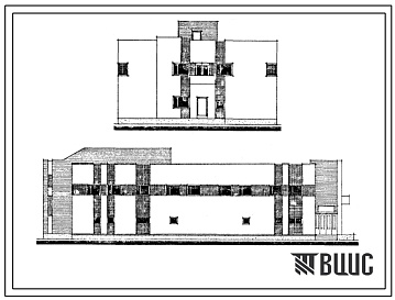Фасады Типовой проект 501-5-57.85 Дом связи. СЗ-55-84