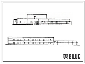 Фасады Типовой проект 501-9-10.85 Дом отдыха локомотивных бригад на 60 мест