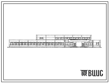 Фасады Типовой проект 416-8-9.85 Комбинат питания рассредоточенных коллективов на 2000 обедов в смену со столовой на 100 мест