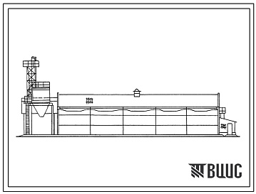 Фасады Типовой проект 813-1-25.84 Механизированное семенохранилище вместимостью 1000 тонн.