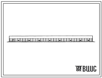 Фасады Типовой проект 805-2-42.84 Птичник на 10230 голов кур и петухов стада множителя в клеточных батареях КБР-2.