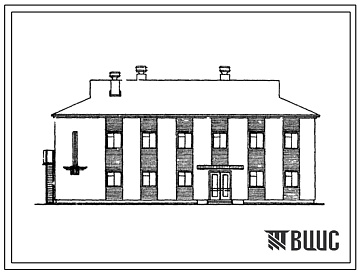 Фасады Типовой проект 416-5-14 Казарма военизированной охраны.