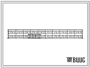 Фасады Типовой проект 416-3-4/70 Универсальное 2-этажное здание для размещения инженерных корпусов, проектно-конструкторских бюро, административных помещений.