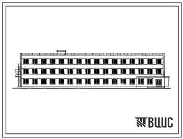 Фасады Типовой проект 416-4-27/70 Бытовой корпус на 500 человек при вагонном депо.