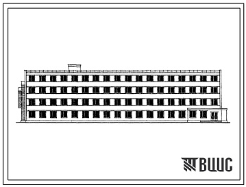 Фасады Типовой проект 416-4-28/70 Бытовой корпус на 800 человек при вагонном депо.
