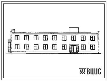 Фасады Типовой проект 416-5-4 Казарма ВОХР. Тип 4