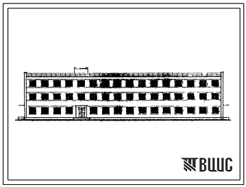Фасады Типовой проект 416-4-39 Служебно-бытовые помещения для локомотивных бригад на 750 человек с ограниченными условиями отдыха.