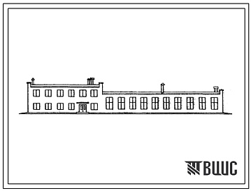 Фасады Типовой проект 416-7-87 Подсобный корпус для хлебоприемных пунктов 1 и 2 групп