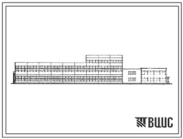 Фасады Типовой проект 408-20-41 Межрайонная типография мощностью 20 млн. единиц печти в год