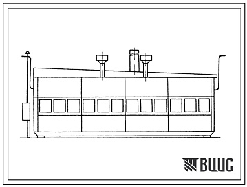 Фасады Типовой проект 402-2-45 Котельная на 4 котла ГАЗ-900 производительностью 2,7; 3,7 и 4,7 Гкал/ч
