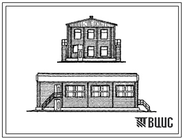 Фасады Типовой проект 411-2-51/69 Цех переработки дровяной древесины на балансы с одним и двумя потоками.