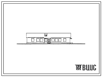 Фасады Типовой проект 2-50Б-17/68 Столовая на 20 мест с магазином на 3 рабочих места и комбинатом бытового обслуживания на 4 рабочих места, для строительства во 2 строительно-климатической зоне.