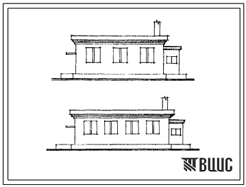 Фасады Типовой проект 408-21-7 Киноремонтный и фильмопроверочный пункт.