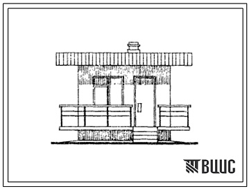 Фасады Типовой проект 501-284 Одноэтажное здание переездного поста. Стены из шлакобетонных камней, ракушечника и туфа