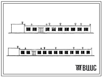 Фасады Типовой проект 501-148 Пункт экипировки и текущего содержания автономных рефрижераторных вагонов.