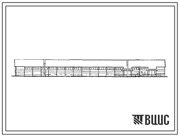 Фасады Типовой проект 501-7 Объединенные механизированные цеха ангарного типа по переработке тарно-упаковочных грузов. Пролеты 30+30 м.