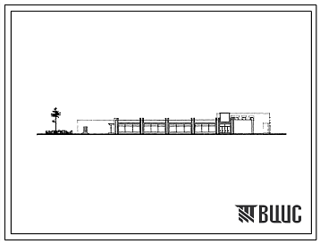 Фасады Типовой проект 274-13-30/78 Унифицированное здание продовольственного магазина самообслуживания торговой площадью 950 м2 «Гастроном» для строительства в 1В климатическом подрайоне, 2 и 3 климатических районах