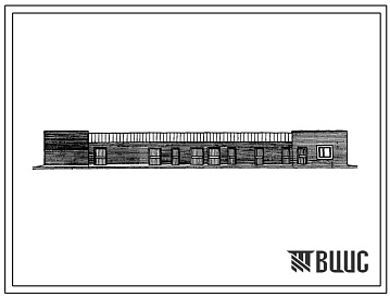 Фасады Типовой проект 503-9-11.86 Вспомогательное здание для станций технического обслуживания легковых автомобилей, принадлежащих гражданам