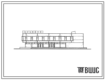 Фасады Типовой проект 272-20-63 Унифицированный блок-здание столовой на 177 мест на полуфабрикатах.