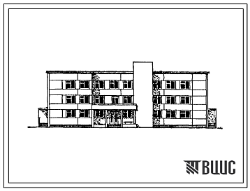 Фасады Типовой проект 261-20-25-81.86 Административное здание. Для сельского строительства