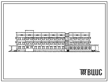 Фасады Типовой проект 252-1-61c Терапевтический корпус на 60 коек