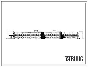 Фасады Типовой проект 252-1-83 Детский инфекционный корпус на 150 коек. Стационар. Для сельского строительства