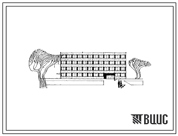 Фасады Типовой проект 416-1-71 Здание административно-бытовые межотраслевого назначения для 1В и 2 групп производственных процессов на 900 человек для строительства во 2 и 3 климатических районах
