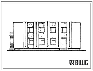 Фасады Типовой проект 416-1-145.83 Контора лесхоза и лесомелиоративной станции для среднеевропейской части СССР.