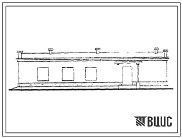 Фасады Типовой проект 416-1-3 Служебно-бытовые помещения на 60 человек с конторой.