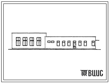 Фасады Типовой проект 416-1-92 Административно-бытовое здание с помешениями для техосмотров
