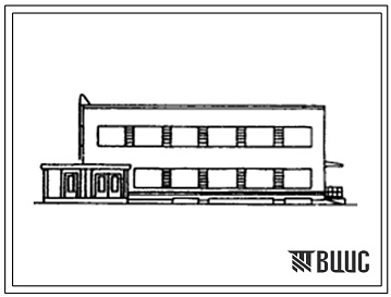Фасады Типовой проект 416-1-40 Контора с лабораторией для хлебоприемных пунктов 3 группы