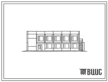 Фасады Типовой проект 416-1-184.87 Вспомогательный корпус одноэтажного распределительного холодильника емкостью 3000 т