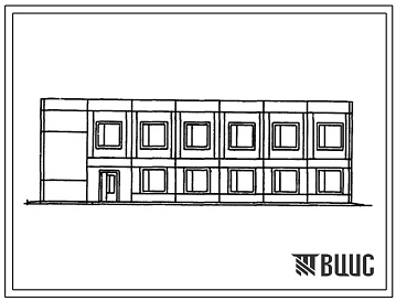 Фасады Типовой проект 416-1-181.87 Вспомогательный корпус холодильника распределительного одноэтажного емкостью 5 тыс. тонн