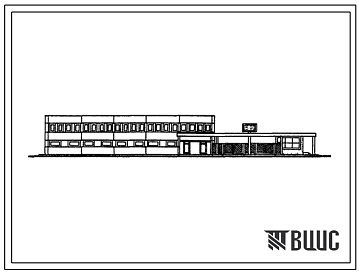 Фасады Типовой проект 416-1-112 Административный корпус завода мясокостной муки мощностью 3 т в смену