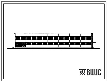 Фасады Типовой проект 416-1-84 Административно-бытовой корпус на 200 человек для базы минеральных удобрений и химических средств защиты растений р/о «Сельхозтехника».