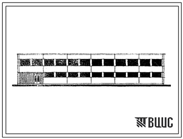 Фасады Типовой проект 416-1-55 Административно-бытовое здание на 250 человек для ремонтных цехов системы «Сельхозтехника»