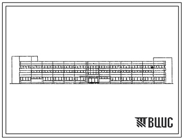 Фасады Типовой проект 416-1-138.83 Административно-бытовой корпус мясокомбината мощностью 50 т мяса в смену