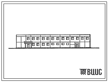 Фасады Типовой проект 416-1-210.88 Административно-бытовой корпус на 101 работающего.