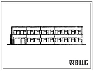 Фасады Типовой проект 416-1-67 Административный корпус дл грузовой автостанции на 1000 т отправлений в сутки