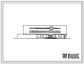 Фасады Типовой проект 601-55 Районный узел связи для сельскохозяйственных областей СССР с населением райцентра до 10000 человек при населении района до 3000 человек (РУС-2СХ) (7-066-79)