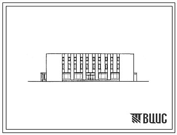 Фасады Типовой проект 601-54 Районный узел связи для сельскохозяйственных областей СССР с населением райцентра до 10000 человек при населении района до 30000 человек (РУС-2 СХ в кирпиче). (VII-065-77).