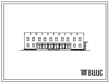 Фасады Типовой проект 601-56 Районный узел связи для сельскохозяйственных областей СССР с населением райцентра до 5000 человек при населении района до 15000 человек (РУС-1СХ) (7-067-79)