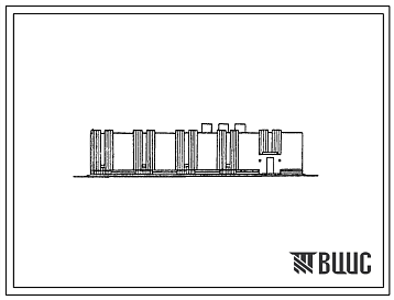 Фасады Типовой проект 602-81.86 Одноэтажное зданий АТС емкостью 10 тыс. номеров. Стены из кирпича