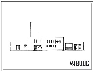 Фасады Типовой проект 602-65 Здание обслуживаемого усилительного пункта (ОУП-К-2) из индустриальных конструкций с помещениями вспомогательных служб для магистралей связи с кабелем КМБ-8/6 (IV-070-79).