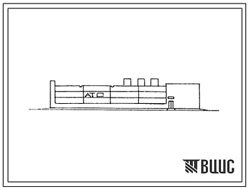 Фасады Типовой проект 602-90.87 Одноэтажное здание АТС емкостью 10000 номеров в конструкциях серии 1.020-1/83